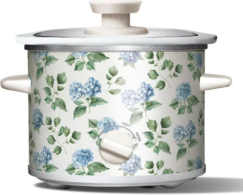 Miniatura 16 de COOK WITH COLOR 2QT Mini Olla de cocción lenta eléctrica redonda - Configuraciones ajustables, olla de gres extraíble, tapa de vidrio templado, apta