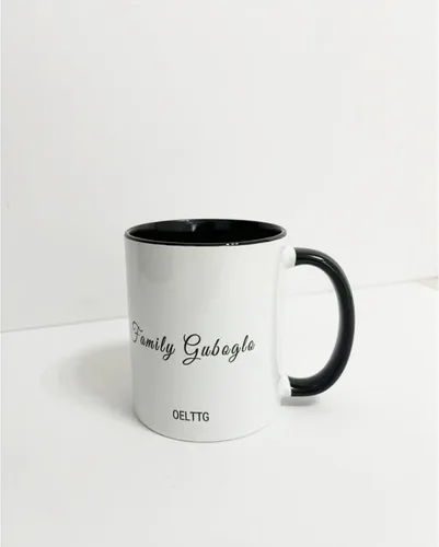 Miniatura 5 de OELTTG Tazas de café novedosas, taza personalizada con nombre y logotipo de texto fotográfico, taza personalizada de 11 onzas en ambos lados, Negro