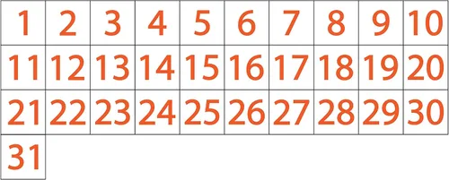 Miniatura 4 de Imanes de fecha de calendario – Negro, 0.75 x 0.75 pulgadas – DCM Solutions – Etiquetas magnéticas para pizarras blancas y superficies magnéticas