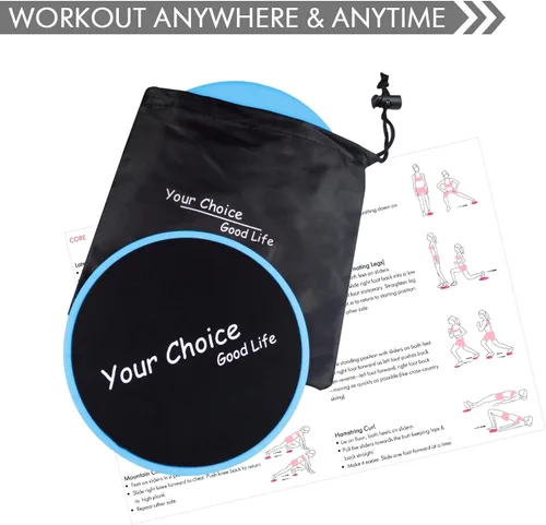 Miniatura 6 de Your Choice Deslizadores Equipo de fitness Deslizadores de piso Ejercicio Deslizadores de núcleo deslizantes Discos deslizantes para entrenamiento