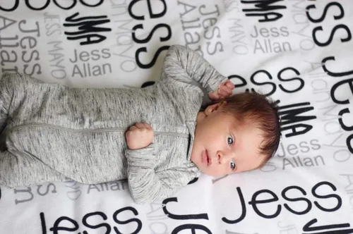 Miniatura 11 de Manta con nombre personalizada para bebé, niño, niña y niños. Manta con nombre personalizado del nombre del bebé. Manta con nombre personalizada