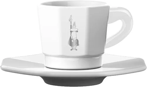 Miniatura 4 de Bialetti Tazas Taza de café de porcelana, color blanco