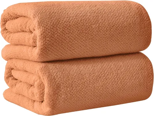 Miniatura 75 de Great Bay Home Toalla de baño blanca – Toalla de baño de gran tamaño 100% algodón de 68 x 35 pulgadas – Absorbente, de secado rápido, toalla de baño