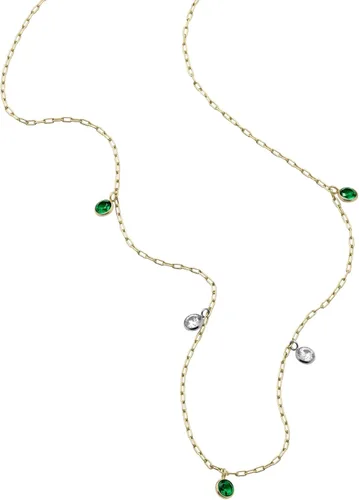 Miniatura 3 de Fossil - Collar con colgante de acero inoxidable en tono dorado para mujer