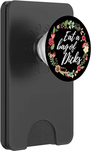 Miniatura 7 de Coma una bolsa de pollas negro divertido cita sarcástica diciendo regalo PopSockets agarre y soporte para teléfonos y tabletas