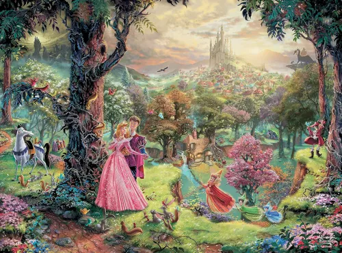 Miniatura 2 de Ceaco - Silver Select - TK Disney - La Bella Durmiente - Rompecabezas de 1000 piezas para adultos - Rompecabezas desafiante perfecto para noches