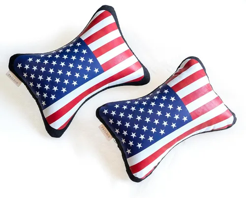 Miniatura 9 de Almohada para el cuello del asiento de coche (2 piezas) (dorado Union Jack)
