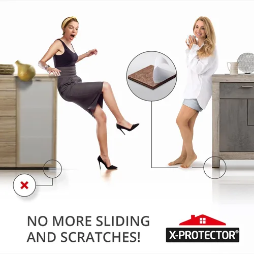 Miniatura 6 de Almohadillas Antideslizantes para Muebles 8 piezas 1 1/2" X-Protector - ¡Agarres Premium para Muebles! Patas de Goma Autoadhesivas para Muebles