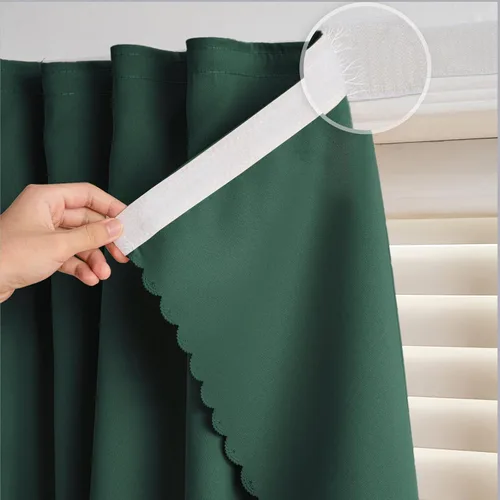 Miniatura 26 de Cortinas autoadhesivas, sin taladrar, sin varilla, cortinas opacas fáciles de instalar para persianas de ventana, dormitorio