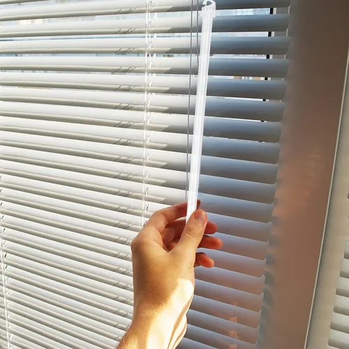 Miniatura 6 de Angoily Varitas ciegas de repuesto con gancho y agarre, persianas verticales de 17 pulgadas para accesorios de cortina de ventana, barra