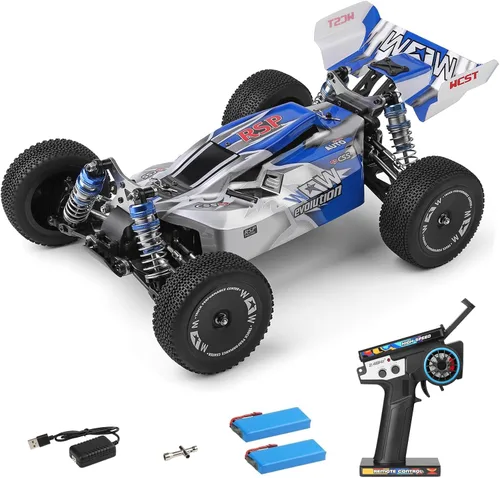 Miniatura 10 de GoolRC WLtoys 144011 - Autos RC para adultos, auto de control remoto a escala 1:14, 4WD 65 KM/H, auto de carreras RC de alta velocidad, 2.4 GHz