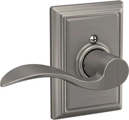 Miniatura 65 de SCHLAGE - Manija de puerta Accent con cerradura de paso libre para pasillo y armario en bronce antiguo - F10 ACC 716 Bronce Envejecido