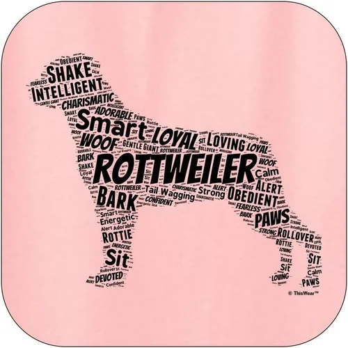 Miniatura 9 de ThisWear Rottweiler Word Art - Sudadera con capucha para perro y cachorro