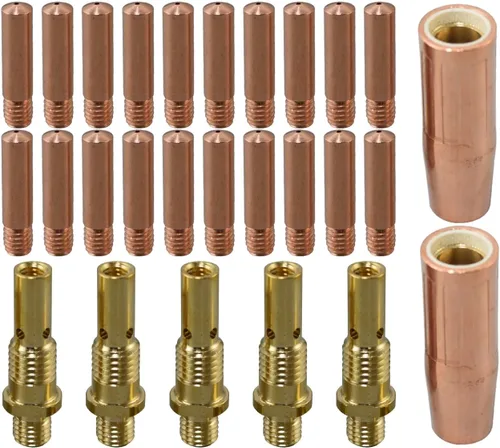 Miniatura 5 de RIVERWELD MIG MAG Puntas de contacto .030" 11-30 para Lincoln Magnum 100L y Tweco Mini/#1 Pistola de soldadura de antorcha paquete de 20