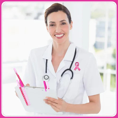 Miniatura 5 de Faccito 120 bolígrafos de concientización sobre el cáncer de mama, bolígrafos de cinta rosa a granel, bolígrafos de esperanza y fortaleza