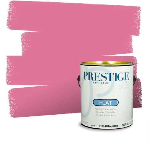 Miniatura 740 de Prestige Paints Pintura exterior e imprimación en uno, 1 galón, plano, coincidencia comparable de Valspar* Amber Rose*