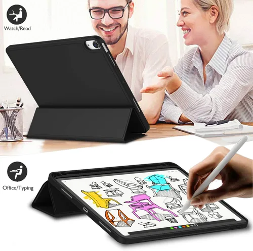 Miniatura 6 de iMieet Funda para iPad Air de 11 pulgadas M3 (2025) / M2 (2024), iPad Air de 5ª/4ª generación 2022/2020 de 10.9 pulgadas con soporte para lápices