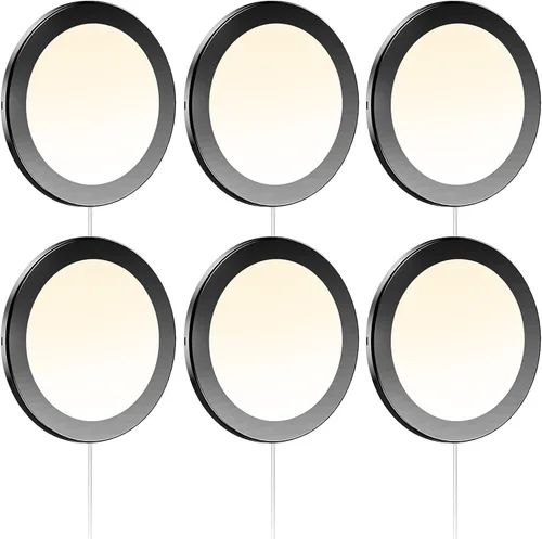 Miniatura 12 de VST Mini panel de iluminación para debajo del gabinete, 3 unidades, 3.94 pulgadas, 12 V, 2.5 W (total 7.5 W) con interruptor de atenuación Paquete