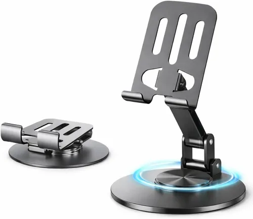 Miniatura 16 de Mizi Soporte para teléfono celular, ángulo y altura ajustable, soporte de teléfono de escritorio compatible con iPhone 17/16/15 Pro Max, Samsung