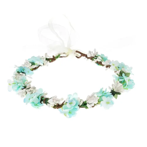 Miniatura 12 de Corona de flores suculentas, eucalipto aureola, diadema floral para boda, accesorio para fotos (hoja B)