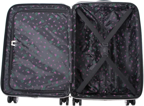 Miniatura 5 de Betsey Johnson Maleta rígida de equipaje de 3 piezas con ruedas giratorias (20 pulgadas, 26 pulgadas, 30 pulgadas) (talla única, puntal flamenco)..