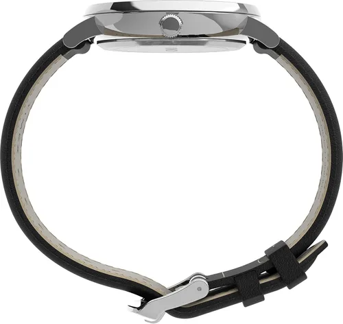 Miniatura 3 de Timex Reloj con correa de cuero Southview de 1614in para hombre Negrotono plateado