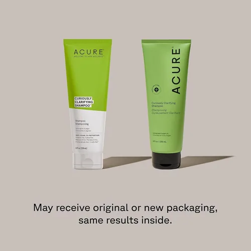 Miniatura 2 de Acure Curiously Clarifying Shampoo - Champú limpiador y aclarante para mujeres y hombres, desintoxicación del cuero cabelludo para la acumulación