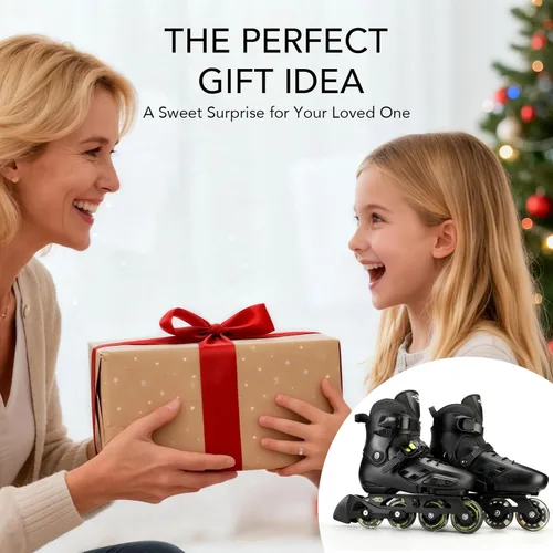Miniatura 6 de Patines en línea para niños y niñas con ruedas iluminadas, tamaño ajustable, adecuado para principiantes, patines para mujeres, niñas y adultos Negro