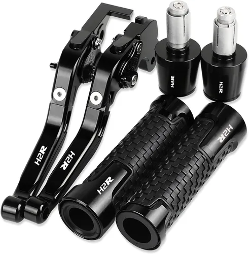 Para Kawasaki H2R 2015 2016 motocicleta CNC accesorios freno embrague palancas manillar ajustable plegable extensible con palanca de logotipo (color