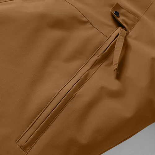 Miniatura 7 de Chaqueta impermeable de esquí para hombre con forro polar cálido para invierno con capucha costuras totalmente selladas