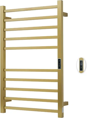 Miniatura 24 de Toalleros térmicos para baño, calentadores eléctricos de toallas para montar en la pared con temporizador y control de temperatura, calentador