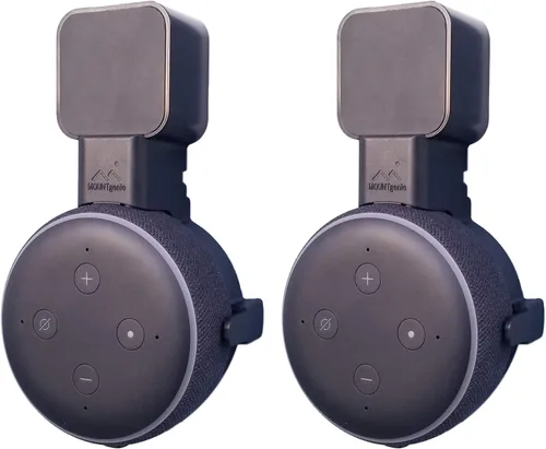 Miniatura 10 de Echo Dot Wall Mount El original Outlet Hanger Se adapta a Amazon Echo Dot 3ª generación Sin sonido amortiguado Parrilla de altavoces
