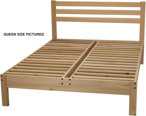 Miniatura 3 de KD Frames 6223-LX-T Lexington - Cama con plataforma, individual, sin terminar