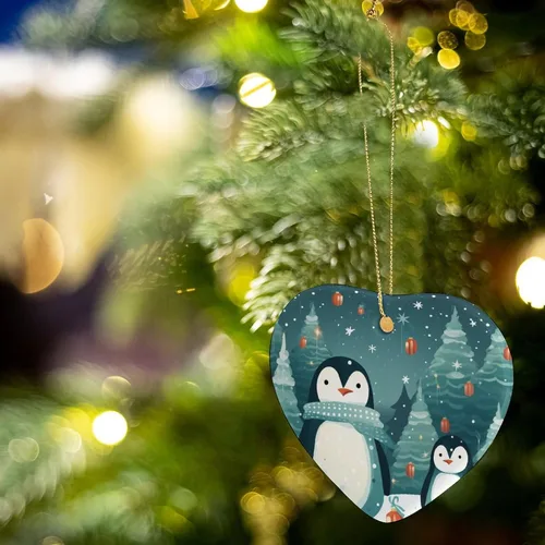 Miniatura 5 de Adorno de Navidad de pingüino, adorno de Navidad 2023, lindo pingüino para bebé, primera Navidad, Navidad, recuerdo, decoración de árbol de Navidad