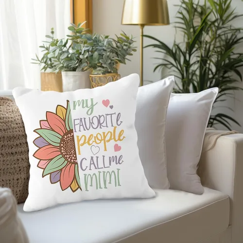 Miniatura 2 de Mimi Gifts - Fundas de almohada de 18 x 18 pulgadas, funda de almohada Mimi, abuela