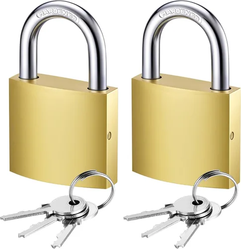Puroma 2 unidades de candados con llave impermeables pequeños, cerradura de 33 mm para casillero con llaves para mochila, equipaje, casillero de