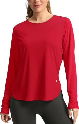 Miniatura 11 de Camisetas de sol para mujer, con protección ultravioleta FPU 50+, manga larga, ligera, de secado rápido, para entrenamiento, senderismo, para mujer