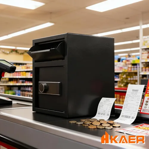 Miniatura 2 de Caja fuerte de depósito ignífuga de 2.0 pies cúbicos, caja de seguridad con ranura de depósito frontal y cerradura con combinación digital