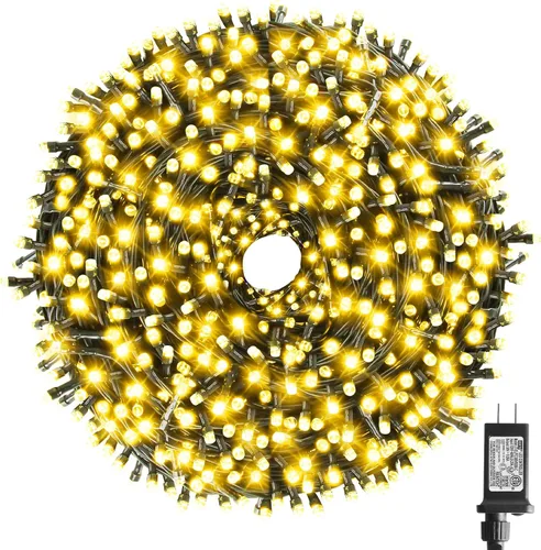 Miniatura 15 de XTF2015 Luces de Navidad LED de 105 pies con 300 LED, Enchufe de Extremo a Extremo, 8 Modos, Luces de Navidad Certificadas UL para Exteriores e