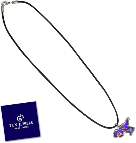 Miniatura 3 de FUN JEWELS Collar hecho a mano con colgante de dinosaurio T-Rex con cambio de color para niños y niñas, regalos de joyería de animales, Alloy de zinc