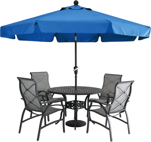 Miniatura 12 de MASTERCANOPY Sombrilla de Patio Valance para Mesa de Exterior Market - 8 Varillas (9 pies, Turquesa)