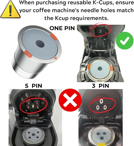 Miniatura 7 de K-Cups reutilizables para Keurig, cápsulas de café recargables de acero inoxidable, filtro de café reutilizable de metal para K-Express K-Mini
