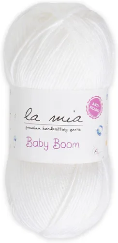Miniatura 34 de 1 madeja La Mia Baby Boom, hilo acrílico 100% antipilling para tejer y ganchillo para tejer y ganchillo, 3.53 oz (3.5 onzas) / 820.2 ft