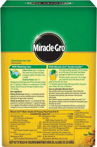 Miniatura 2 de Miracle-Gro Alimento soluble en agua para plantas multiusos - Fertilizante para todas las plantas de interior o exterior, incluyendo rosas, flores