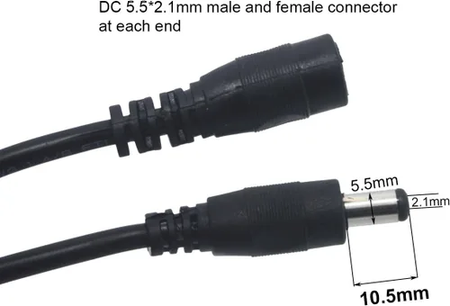 Miniatura 3 de Litever Cable de extensión de 20 awg de 3.3 pies, diseñado para luces Litever serie LL-008 debajo del gabinete. Enchufes de 0.217 in x 0.083 in
