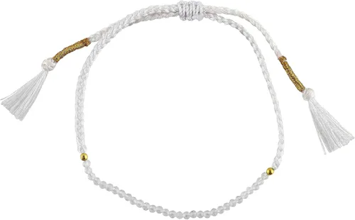 Miniatura 38 de Thecraftman - Pulsera trenzada de cuentas naturales, cristales energéticos, regalo para ella, pulsera de protección de hilo trenzado de mano