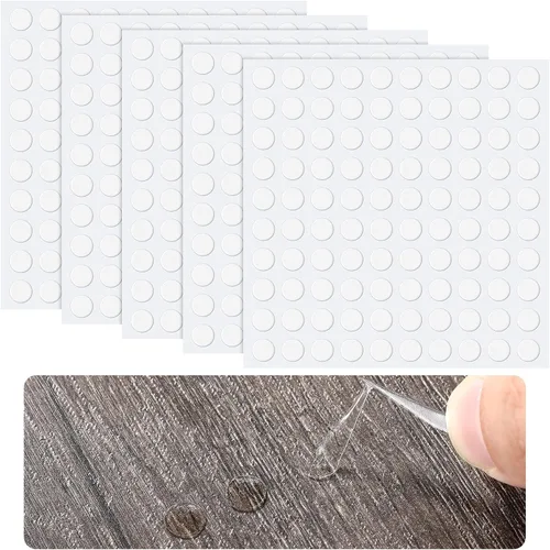 Zonon Adhesivos de doble cara con puntos de pegamento transparente, pegamento para globos, redondo, sin rastros, adhesivo fuerte, impermeable, para