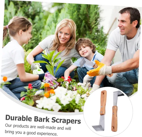 Miniatura 3 de GANAZONO Herramientas de afeitado de jardinería, 2 piezas manual de grietas, herramienta de deshierbe para grietas, mango de haya, herramienta