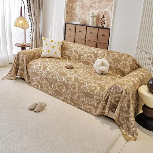 Miniatura 23 de ROOMLIFE Funda de sofá con estampado de leopardo para sofá de 3 plazas, lavable, protector de muebles para perros, funda de sofá suave