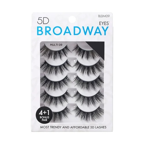 Miniatura 10 de Broadway - Juego de 5 pares de pestañas postizas de aspecto natural a dramático (11)
